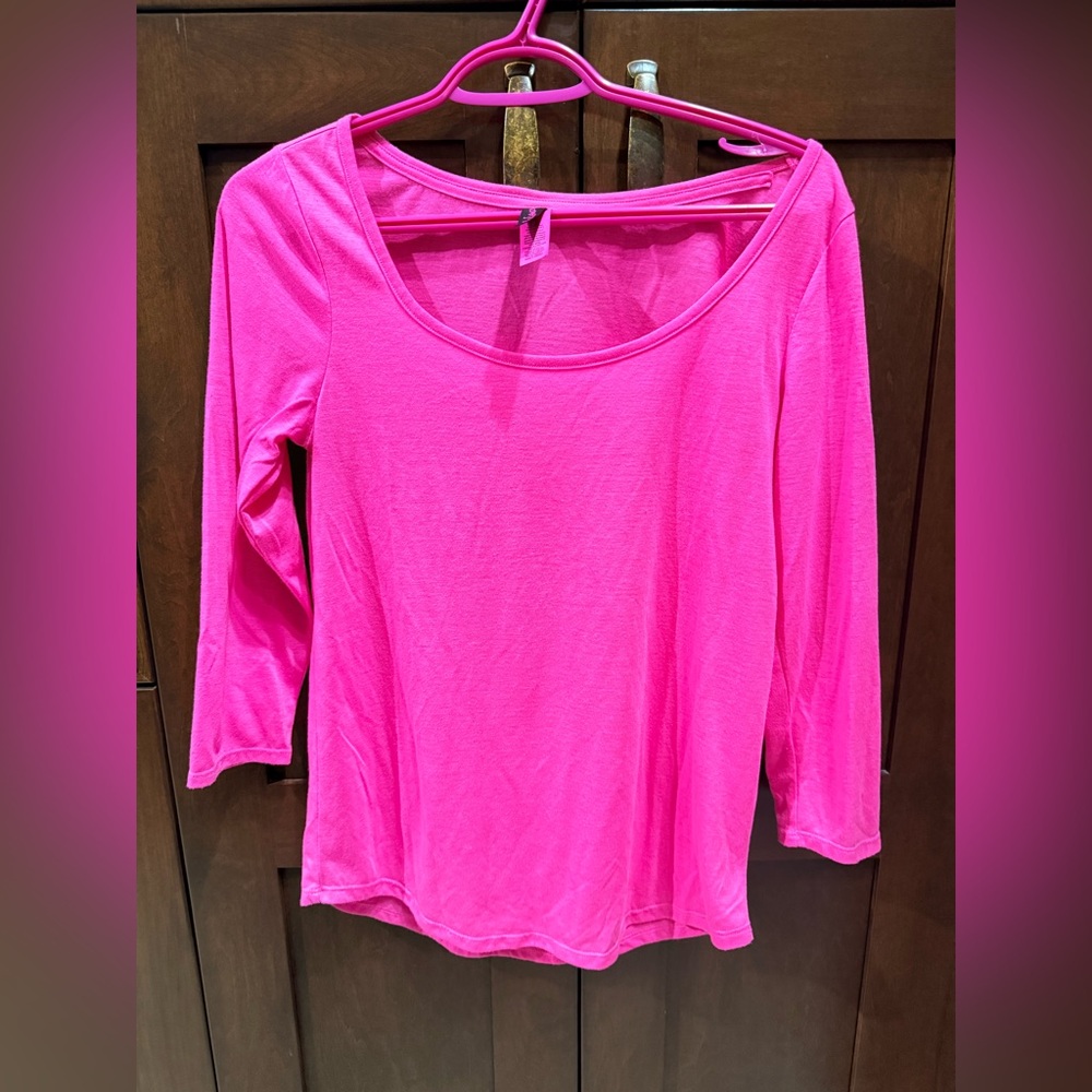 La SENZA Bright Pink Long Sleeve Top xs